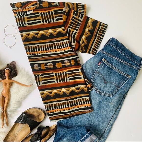 Vintage Boho Print Blouse Size Small - Picture 15 of 15